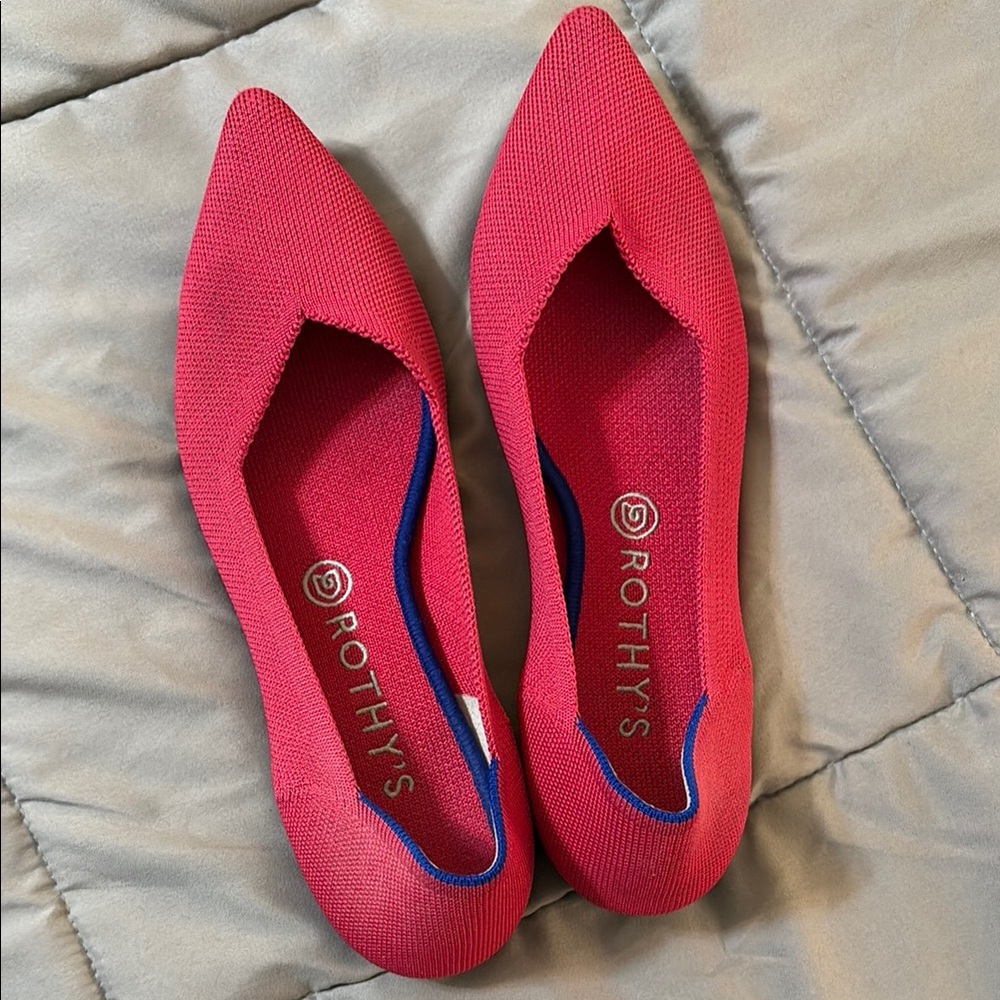Rothy's Women's Hot Pink The Point Flats size 10